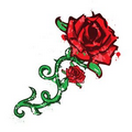 Double Rose Temporary Tattoo